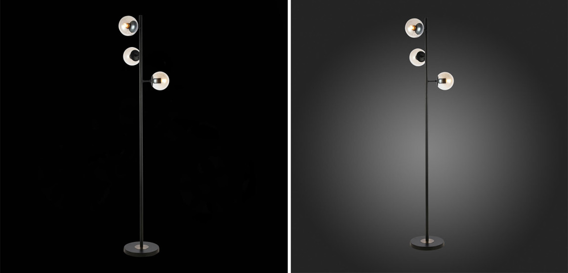 Торшер Modo Floor Lamp Ambre Black