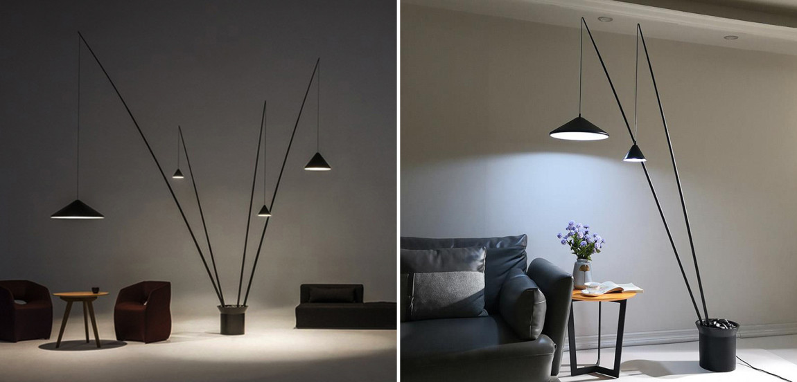 Торшер North 2 плафона