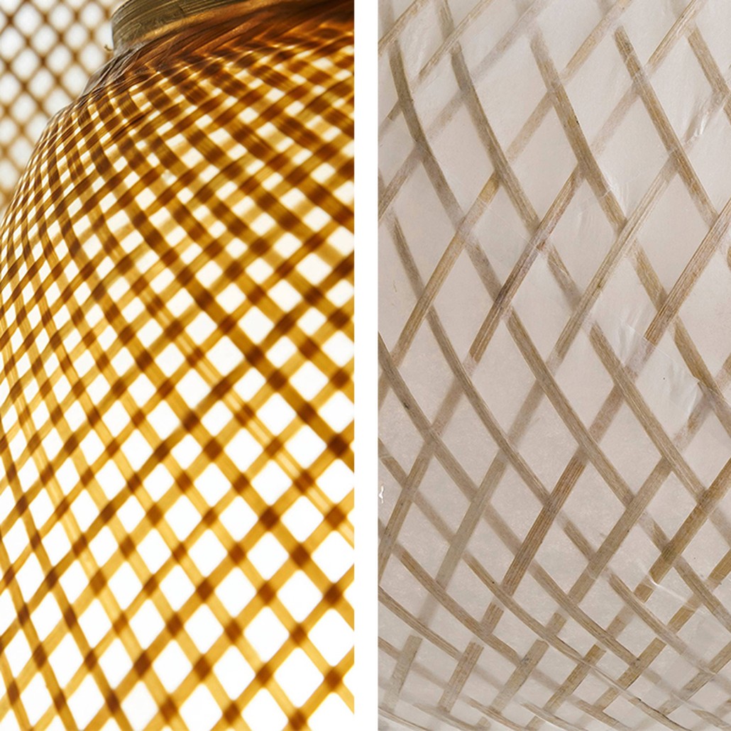 Торшер Wicker Bamboo Floor lamp