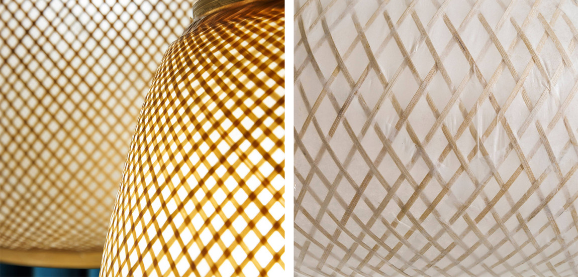 Торшер Wicker Bamboo Floor lamp