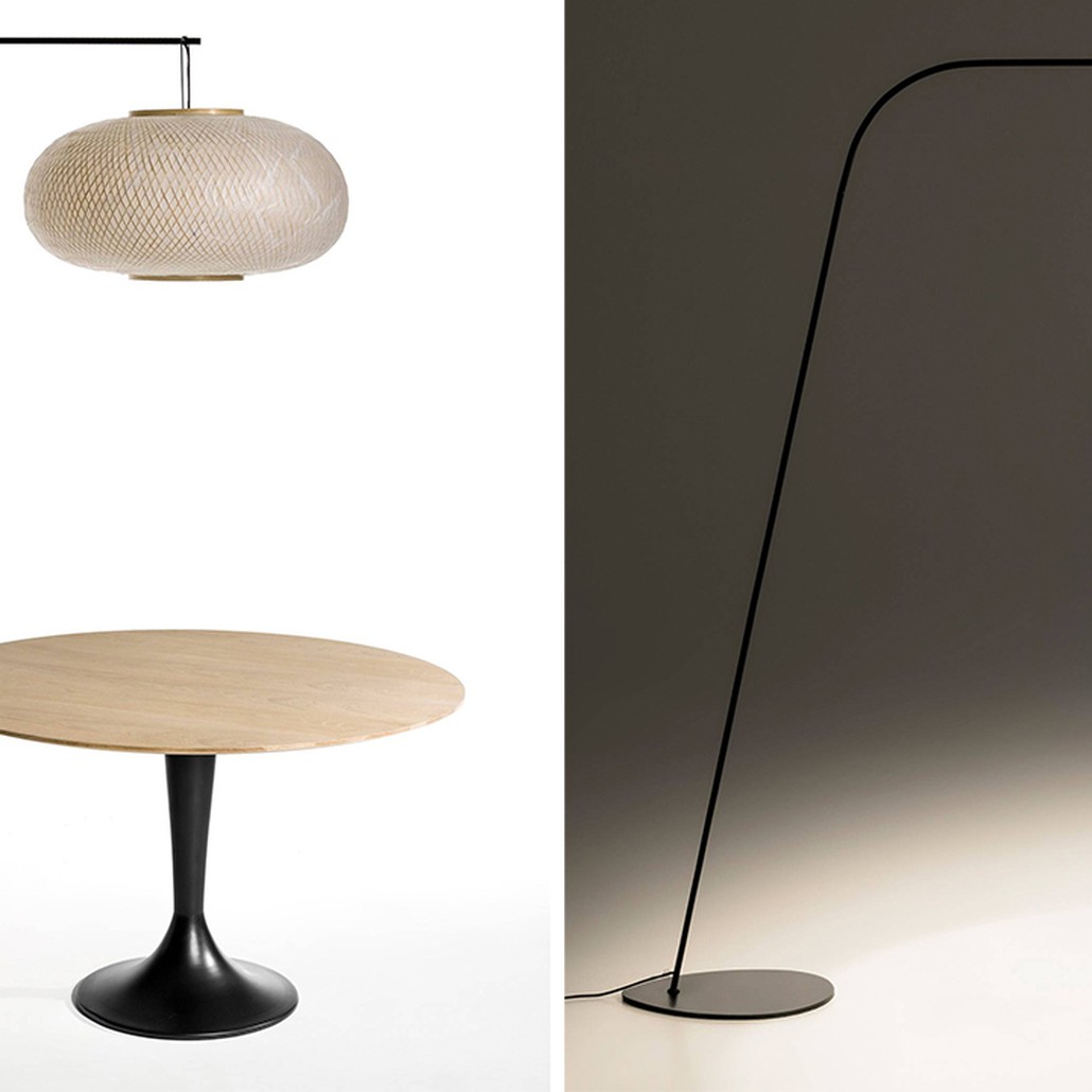 Торшер Wicker Bamboo Floor lamp