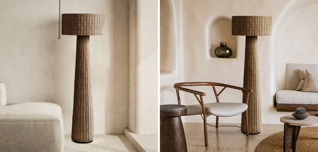 Торшер Wicker Furniture Poe Floor Lamp