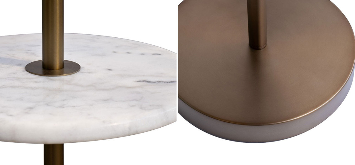 Торшер белый Marble