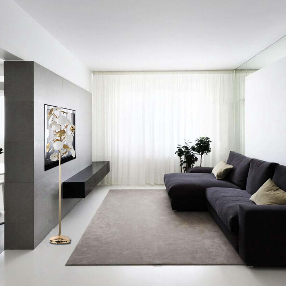 Торшер в виде белых и золотых цветов Bouquet of Light