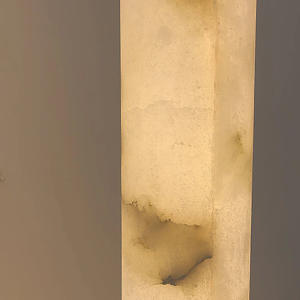 Торшер геометрический с тремя мраморными плафонами Marble Tripod