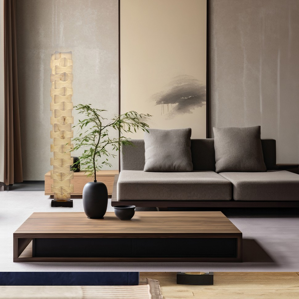 Торшер из натурального камня Stone Constructor