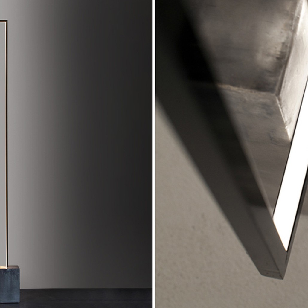 Торшер Лофт Светодиодный Rectangular Vertical LED Floor Lamp