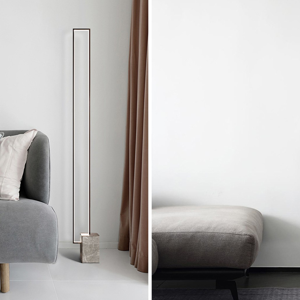 Торшер Лофт Светодиодный Rectangular Vertical LED Floor Lamp