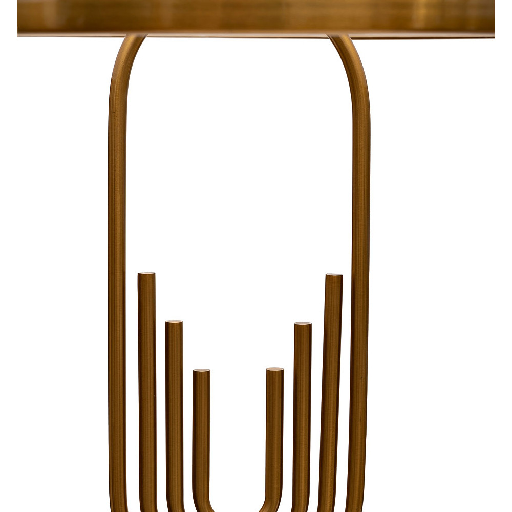 Торшер металлический с белым тканевым абажуром Conjunction