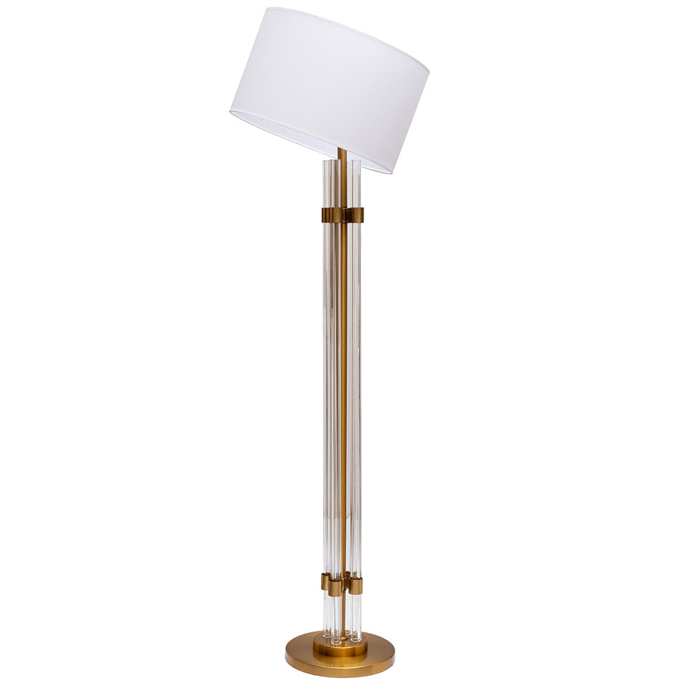 Торшер металлический со стеклянным основанием Intersection