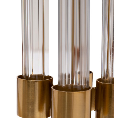 Торшер металлический со стеклянным основанием Intersection