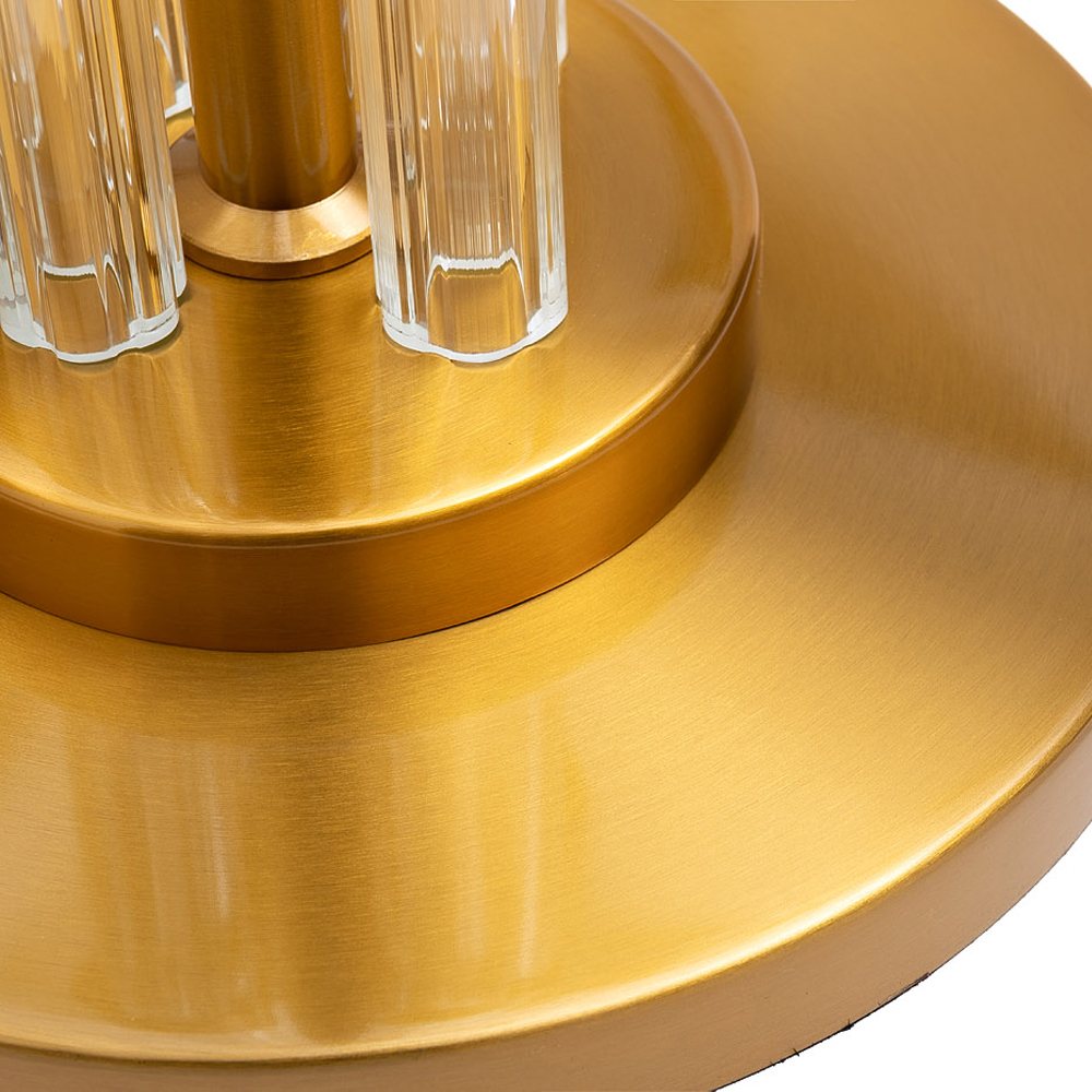 Торшер металлический со стеклянным основанием Intersection