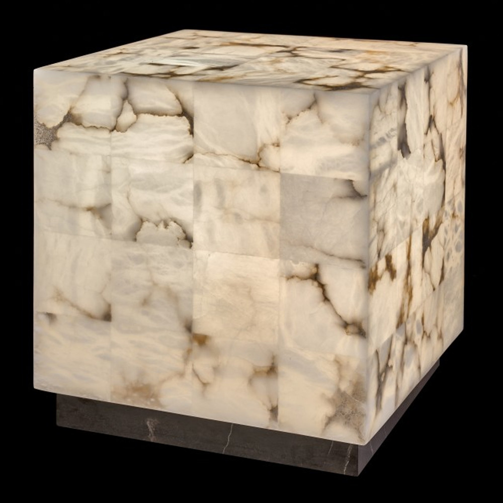 Торшер прямоугольный из натурального камня Calcite Geometry