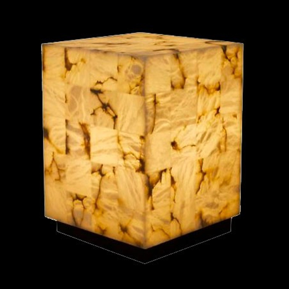 Торшер прямоугольный из натурального камня Calcite Geometry