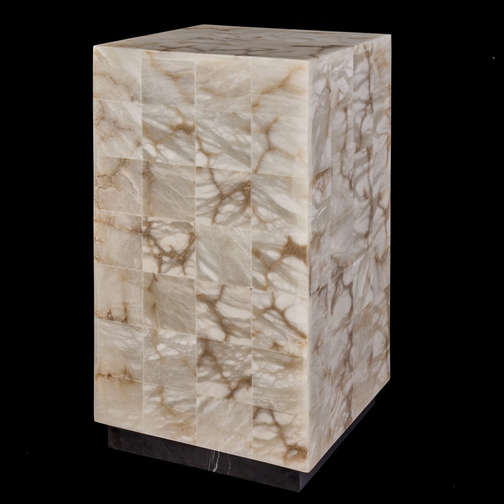 Торшер прямоугольный из натурального камня Calcite Geometry