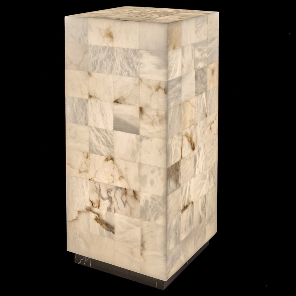 Торшер прямоугольный из натурального камня Calcite Geometry