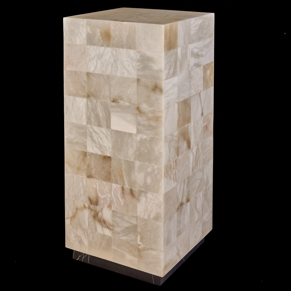 Торшер прямоугольный из натурального камня Calcite Geometry