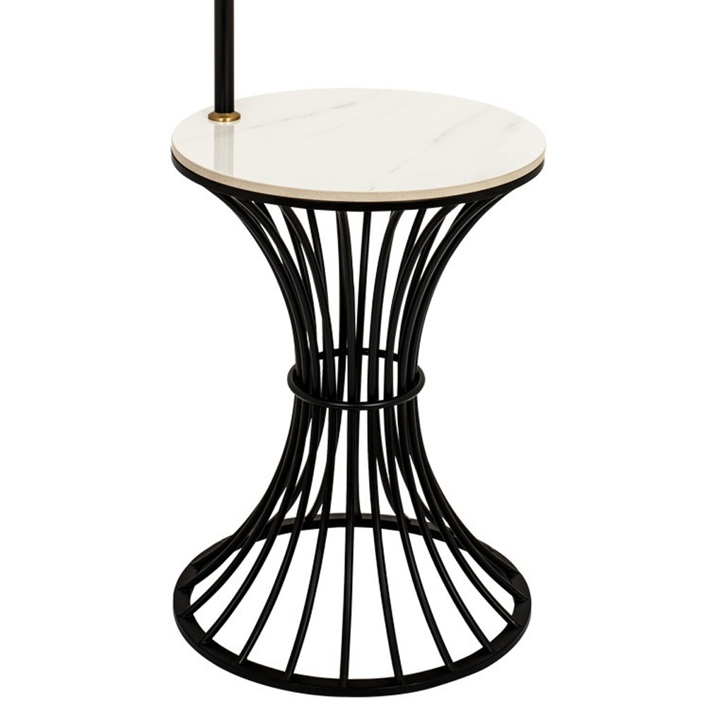 Торшер с абажуром и приставным столом Fazio Lighting and Furniture Floor Lamp