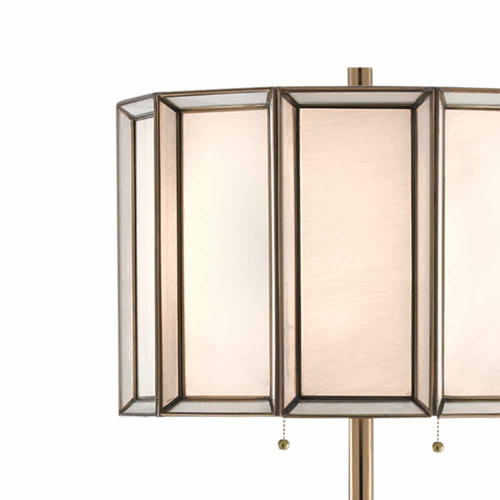 Торшер с абажуром из панелей белого молочного стекла Stunned by Light