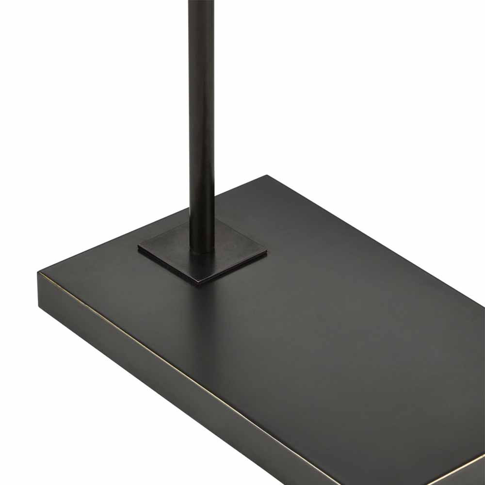 Торшер с белым стеклянным плафоном в форме эллипса Kernel