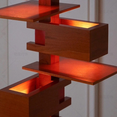 Торшер с каркасом из множества полок Links