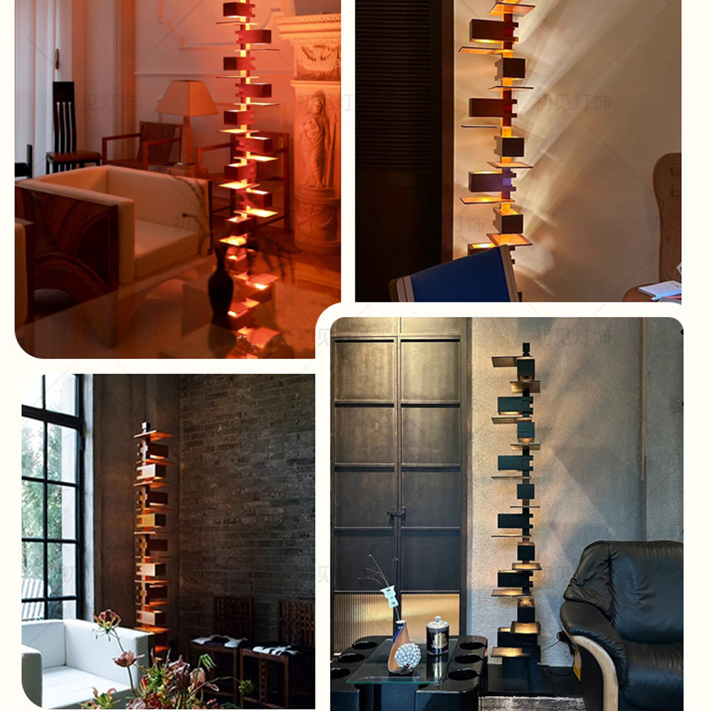 Торшер с каркасом из множества полок Links