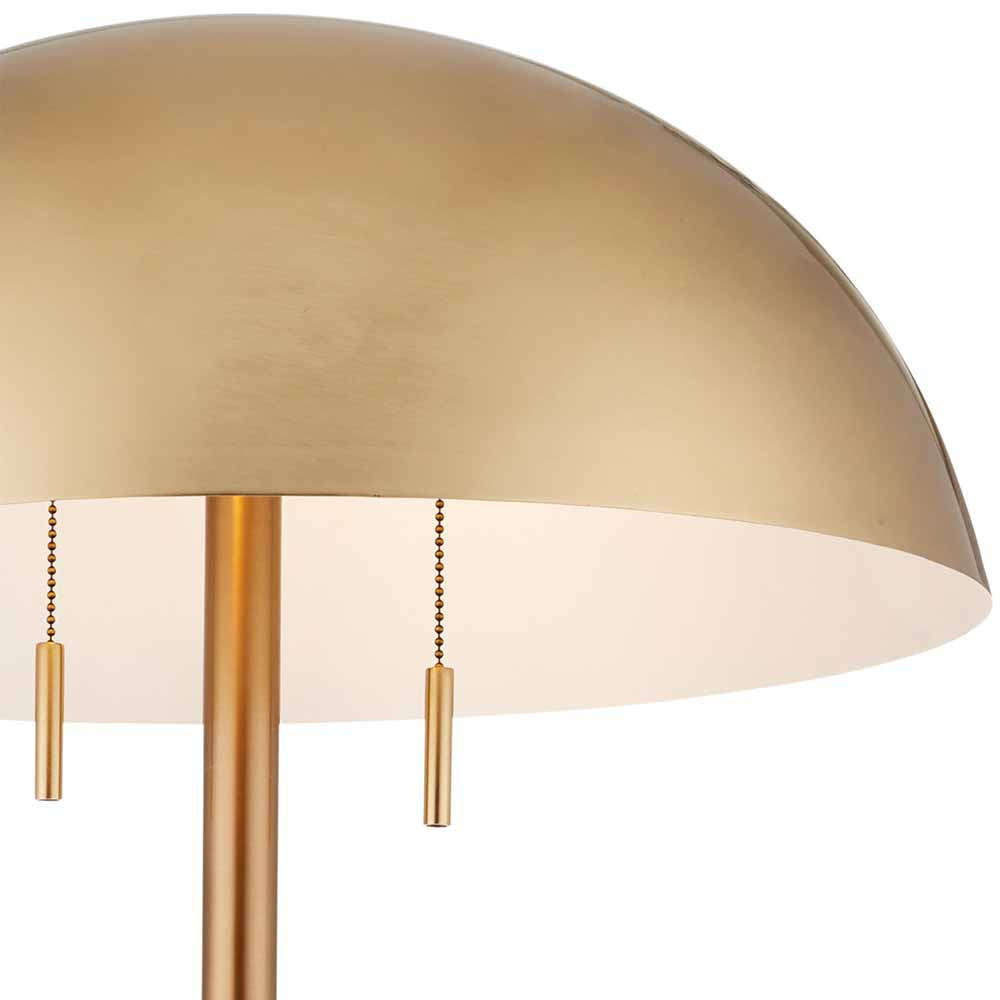 Торшер с куполообразным абажуром на каменном основании Riverside Floor Lamp