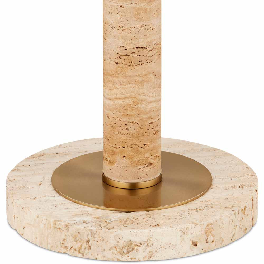 Торшер с куполообразным абажуром на каменном основании Riverside Floor Lamp