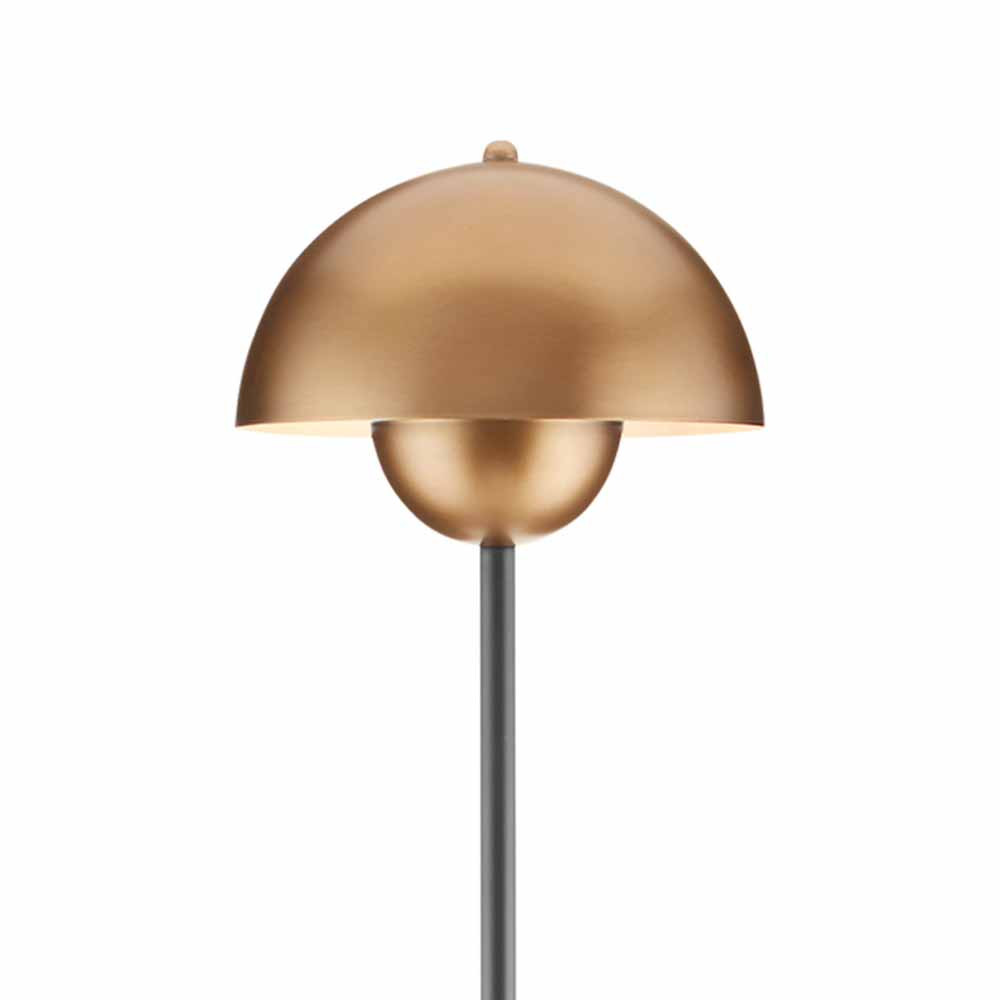 Торшер с куполообразным абажуром на чёрном мраморном основании Riverside Floor Lamp