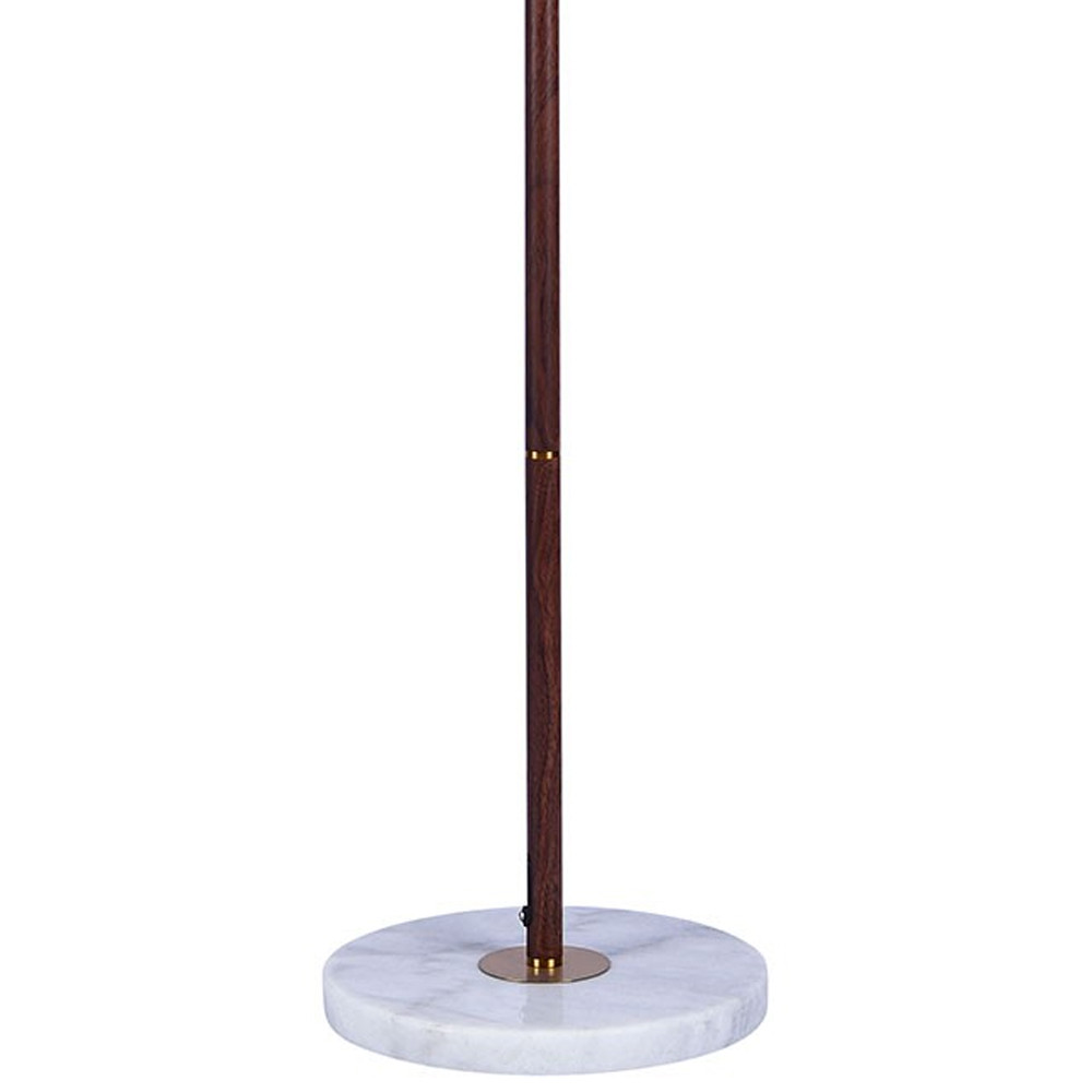 Торшер с плиссированным белым абажуром Pleated White Floor Lamp