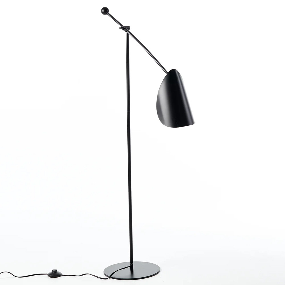 Торшер с поворотным плафоном Aracea Black Floor Lamp
