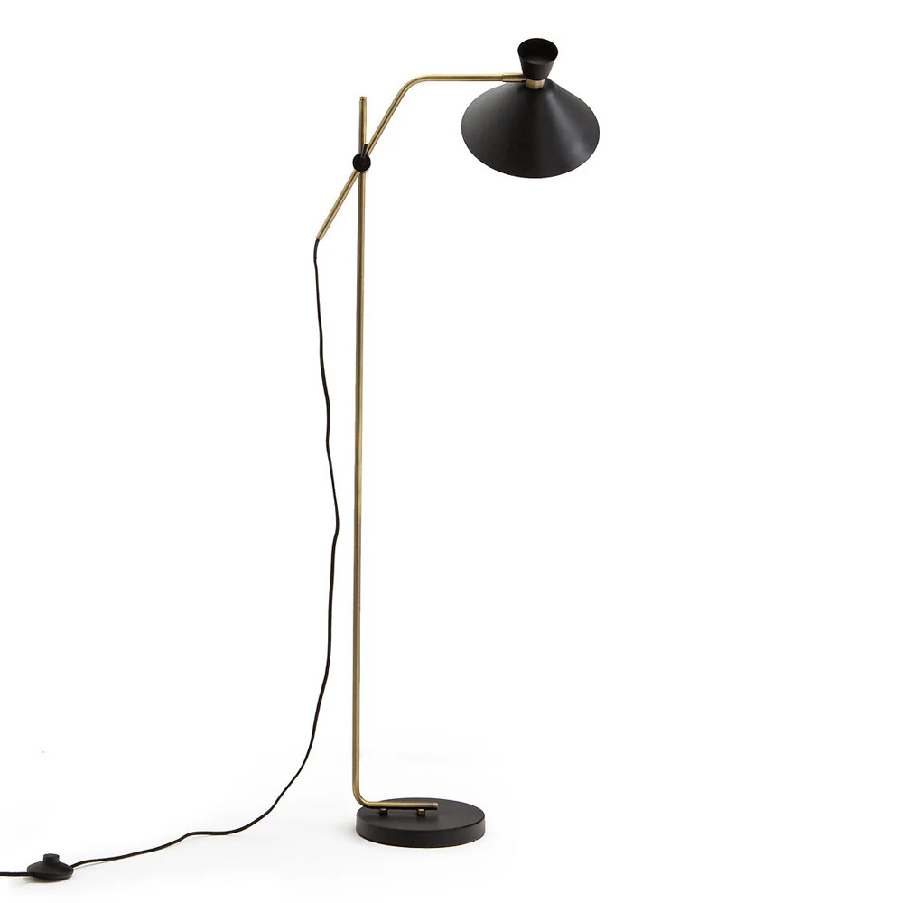 Торшер с поворотным плафоном Davy Brass Floor Lamp