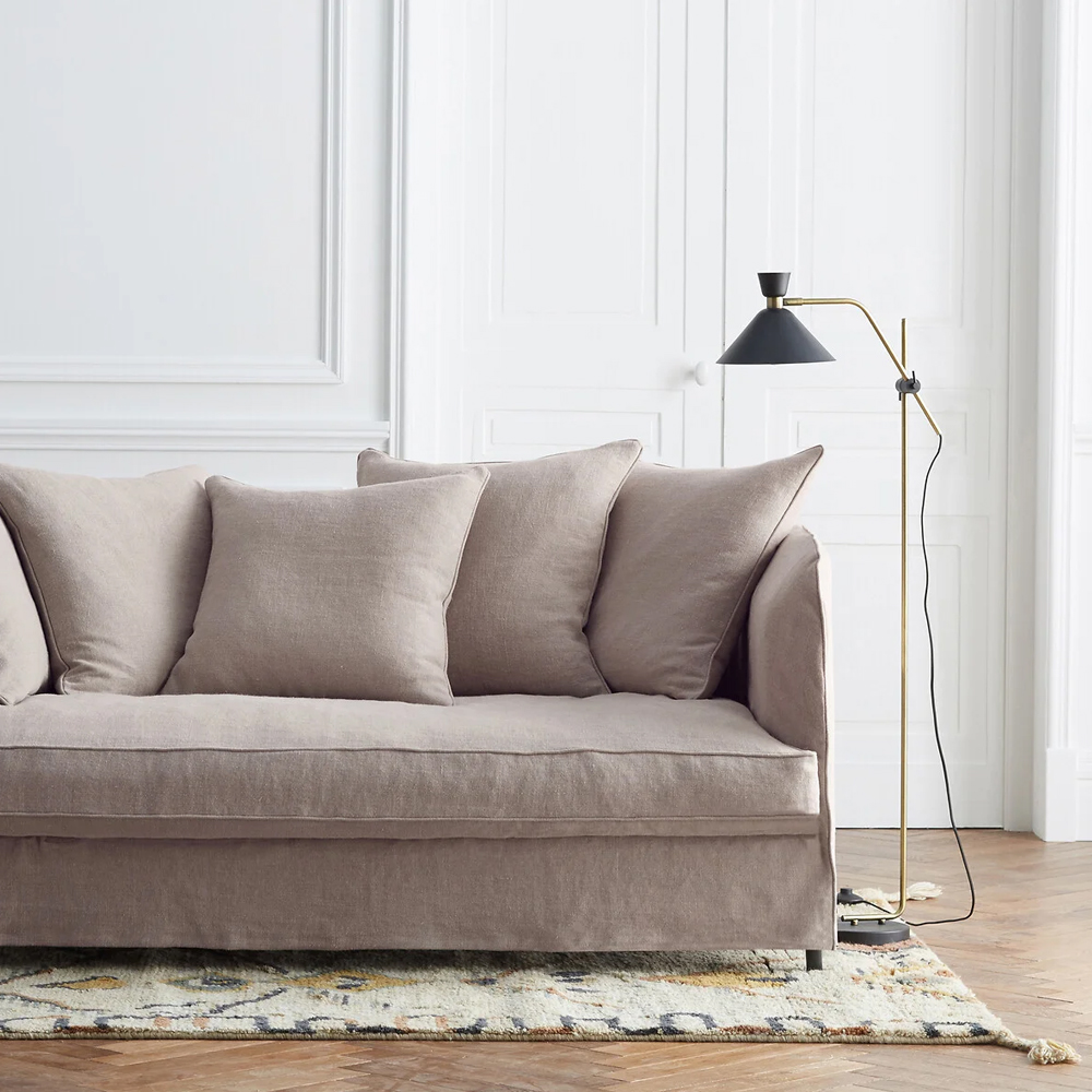 Торшер с поворотным плафоном Davy Brass Floor Lamp