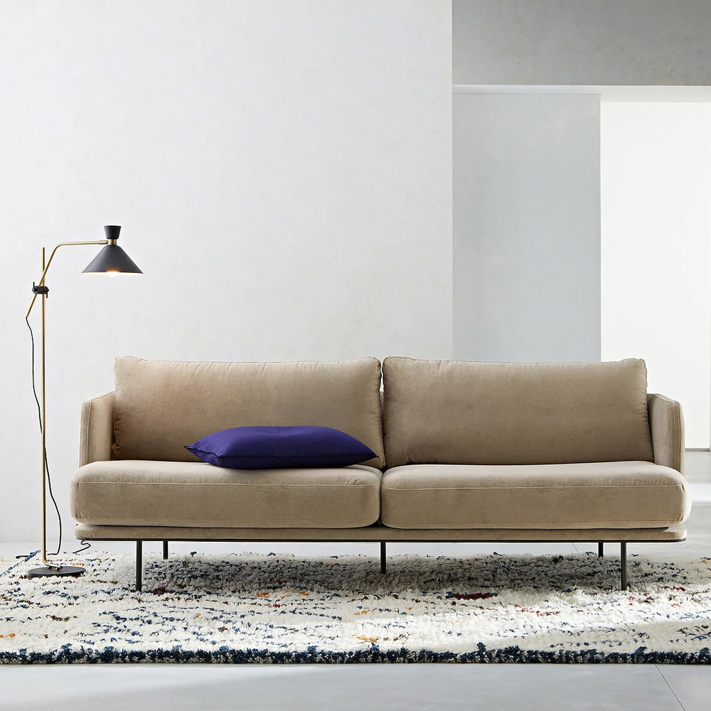 Торшер с поворотным плафоном Davy Brass Floor Lamp