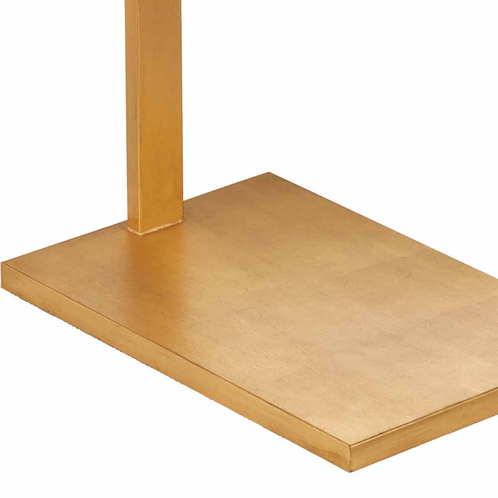 Торшер с прямоугольным абажуром на золотом металлическом каркасе Rectangular Plane