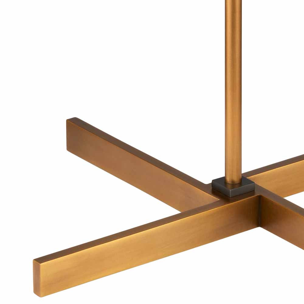 Торшер с тканевым абажуром в форме цилиндра Pinwheel Shape Base