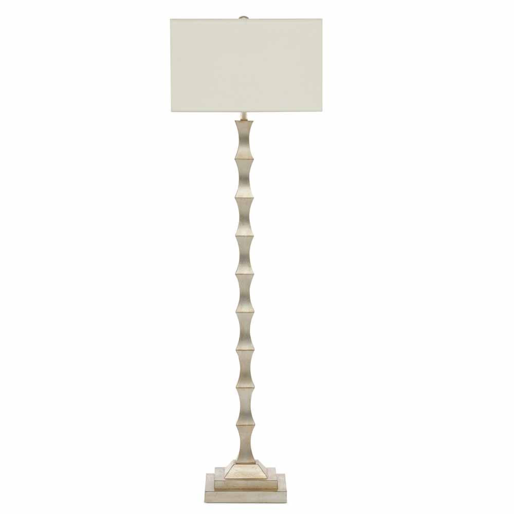 Торшер с фактурным каркасом и прямоугольным тканевым абажуром Shiye and Simplicity