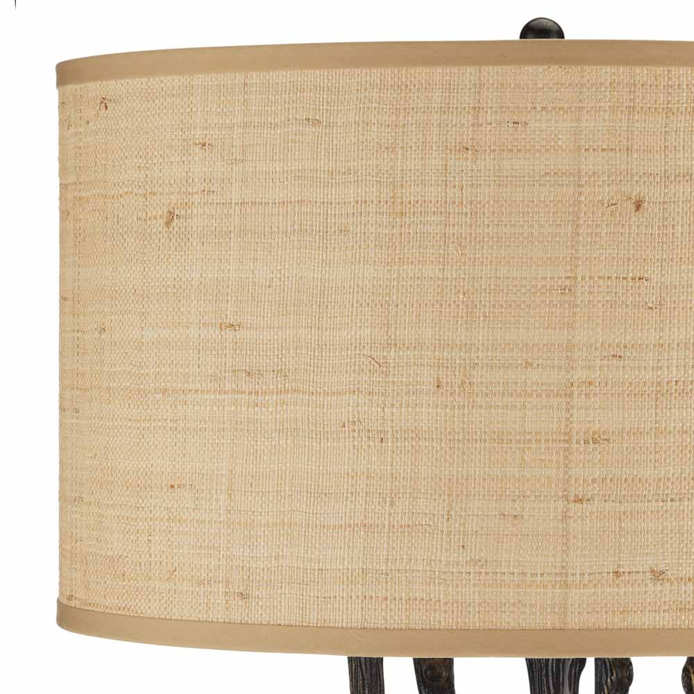 Торшер с цилиндрическим абажуром на каркасе в виде корня растения Curling Light