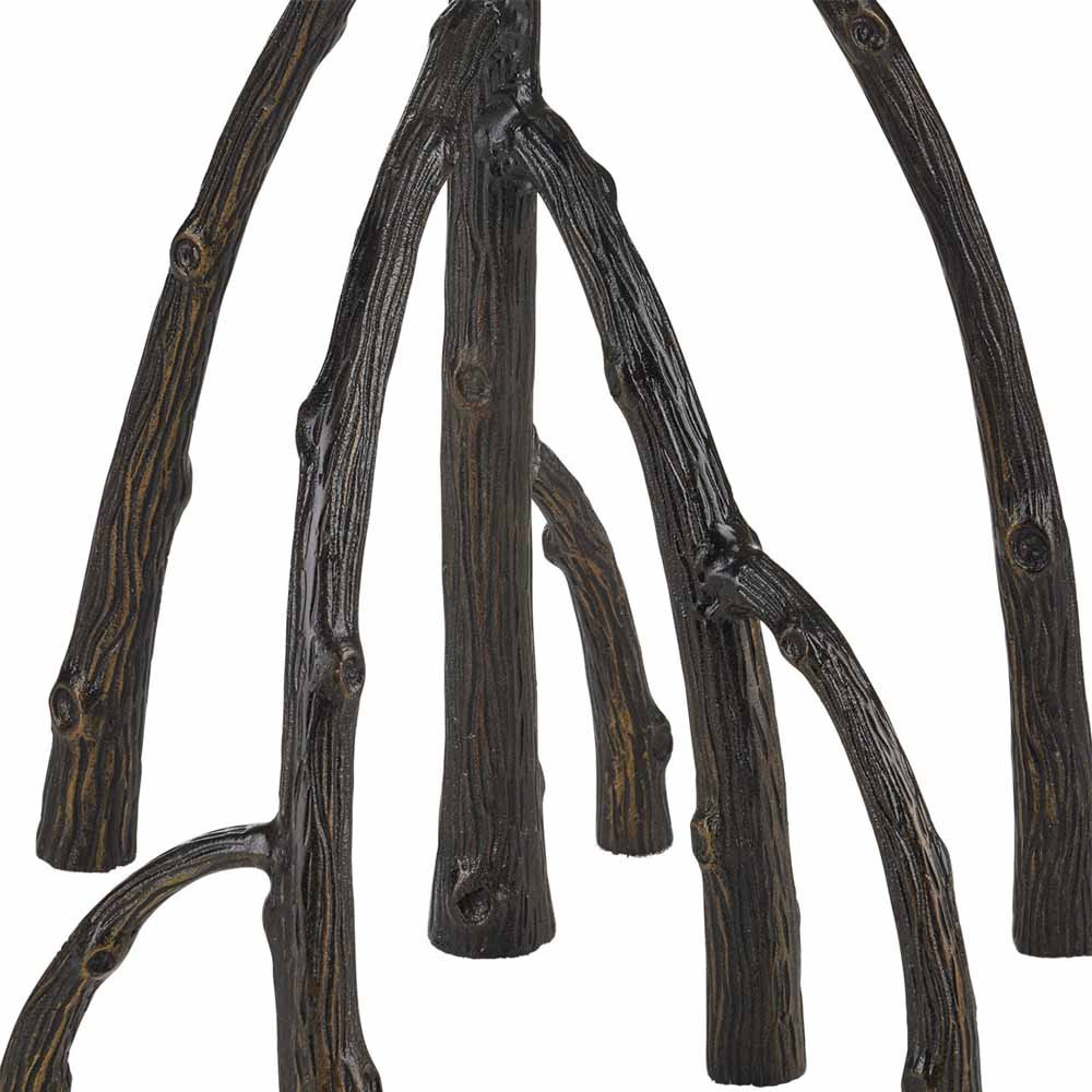 Торшер с цилиндрическим абажуром на каркасе в виде корня растения Curling Light