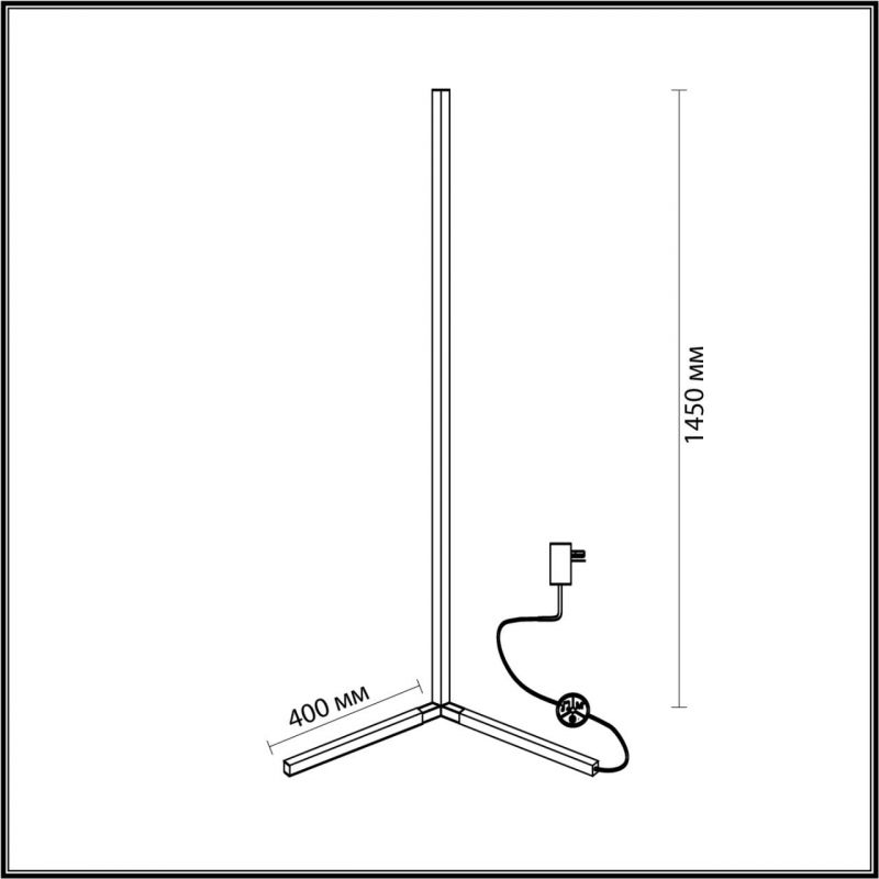 Торшер Светодиодный Trumpet tube 145см
