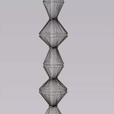 Торшер светодиодный с плетеным металлическим каркасом Metal Interweaving