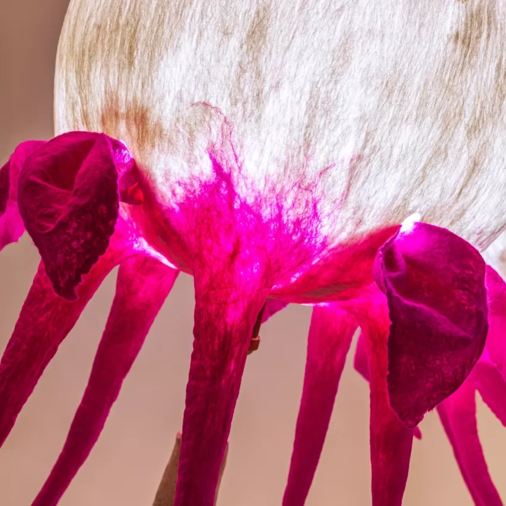 Торшер фуксия «Цветы из снов»