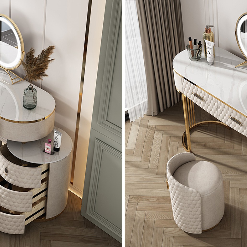 Трельяж Kathryn Bedroom Dressing Table White