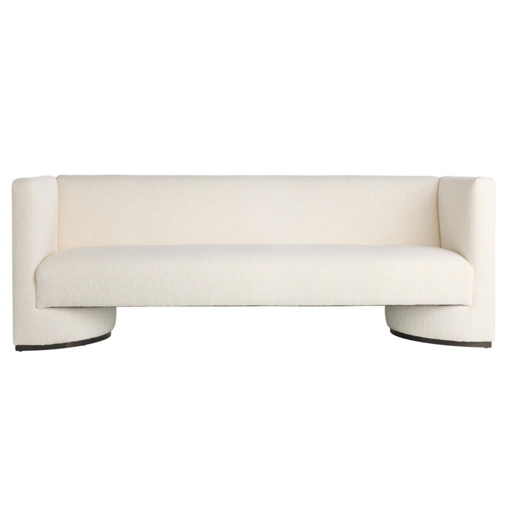 Трехместный диван Florida Sofa  с элегантным деревянным декором