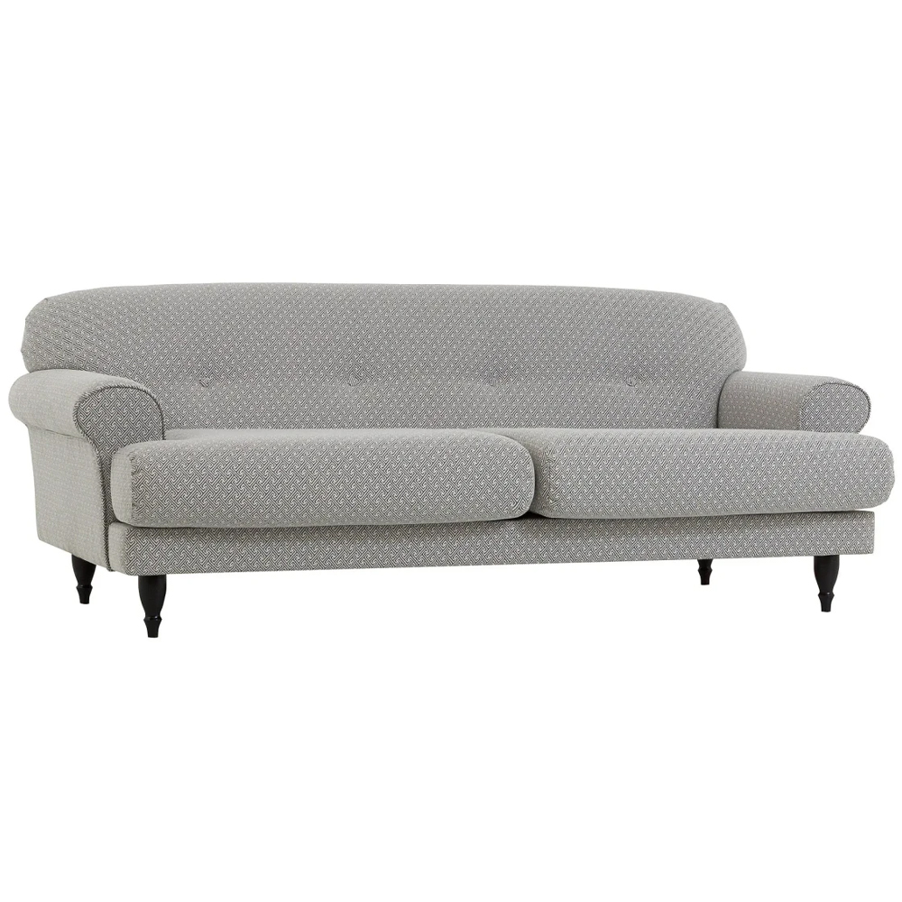 Трехместный диван Garner Grey Ornament Sofa