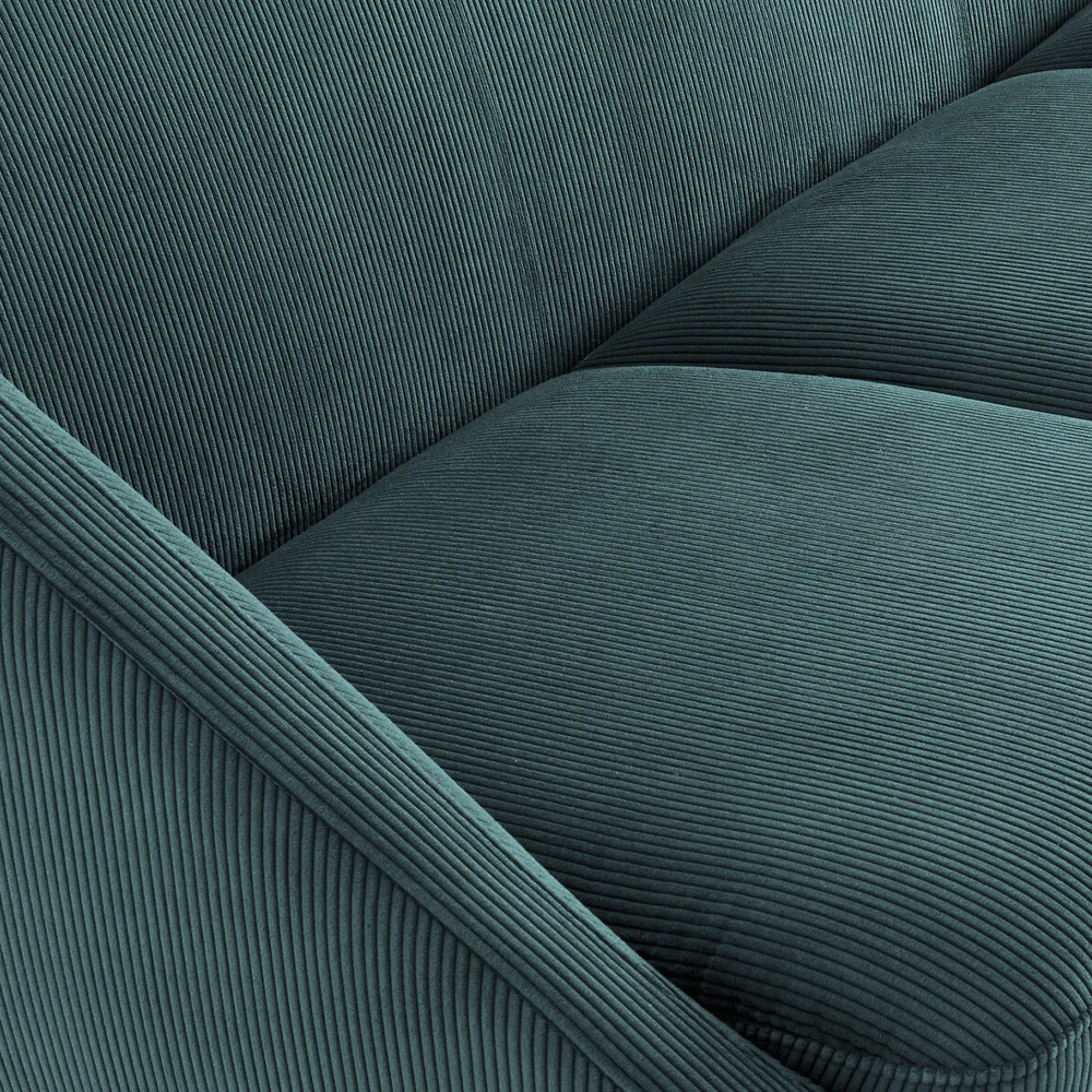 Трехместный диван с обивкой из велюра Belanger Sofa