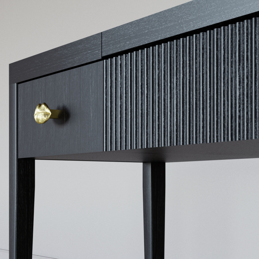 Туалетный стол - Трельяж Elsa Dreams Black 120 см