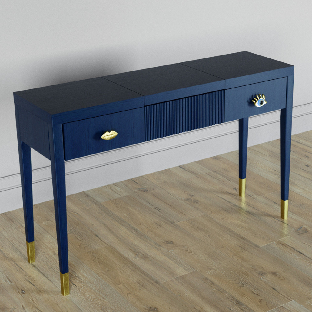 Туалетный стол - Трельяж Elsa Dreams Blue 120 см