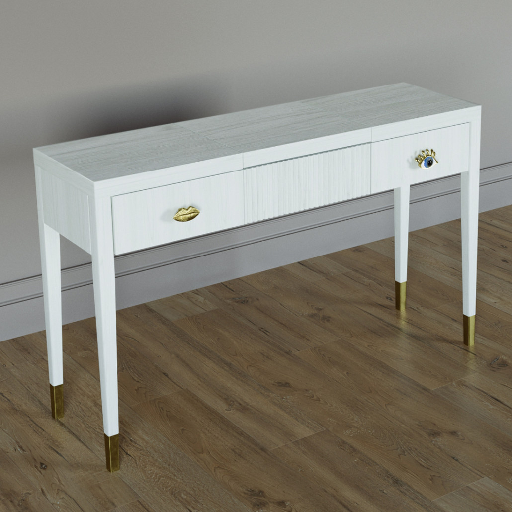 Туалетный стол - Трельяж Elsa Dreams White 120 см