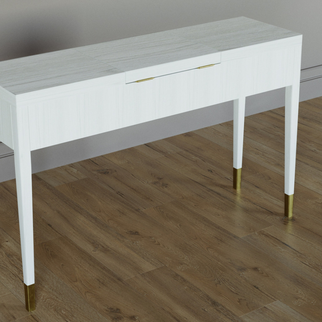 Туалетный стол - Трельяж Elsa Dreams White 120 см